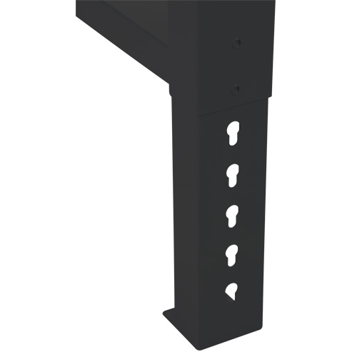 Industrial Duty Leg for Workbench, Steel, 24" D x 34" H, Single Equipex
