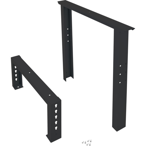 Industrial Duty Leg for Workbench, Steel, 30" D x 34" H, Single Equipex