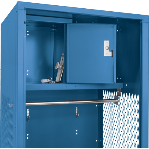 Gear Locker, Steel, 24" W x 24" D x 72" H, Dark Blue Equipex