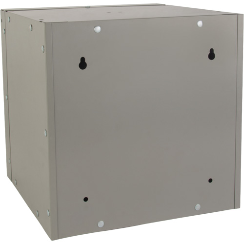 Casier cubique empilable, 12" x 12" x 12", Acier, Gris, D&eacute;mont&eacute; Equipex
