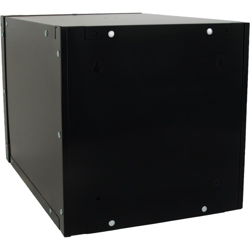 Casier cubique empilable, 12" x 18" x 12", Acier, Noir, D&eacute;mont&eacute; Equipex