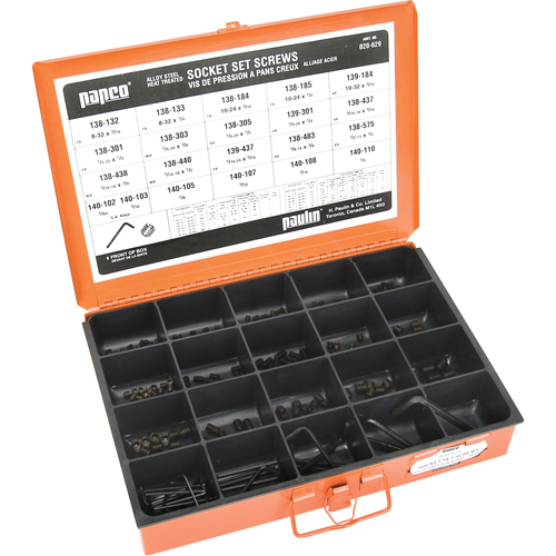 Socket Set Screw Cup Point Assortments Equipex