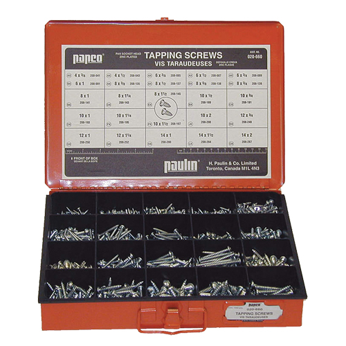 Assortiment de vis de taroudage de douille &agrave; pan Equipex