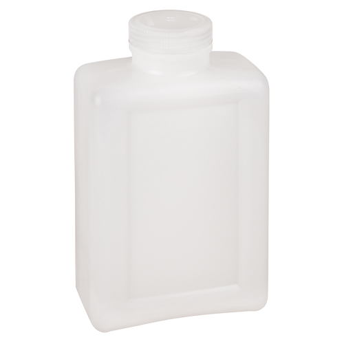 Bouteilles peu encombrantes &agrave; prise facile, Rectangulaire, 64 oz, Plastique Equipex