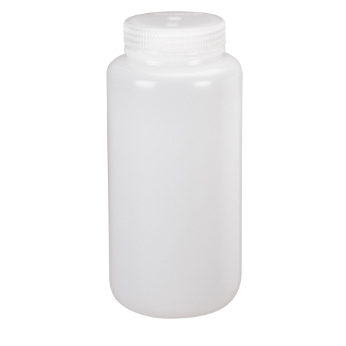 Wide-Mouth Bottles, Round, 8 oz., Plastic Equipex