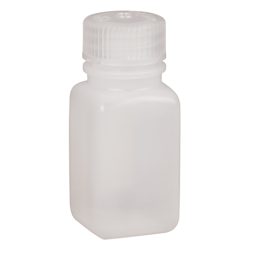 Bouteilles peu encombrantes &agrave; prise facile, Carr&eacute;e, 2 oz, Plastique Equipex