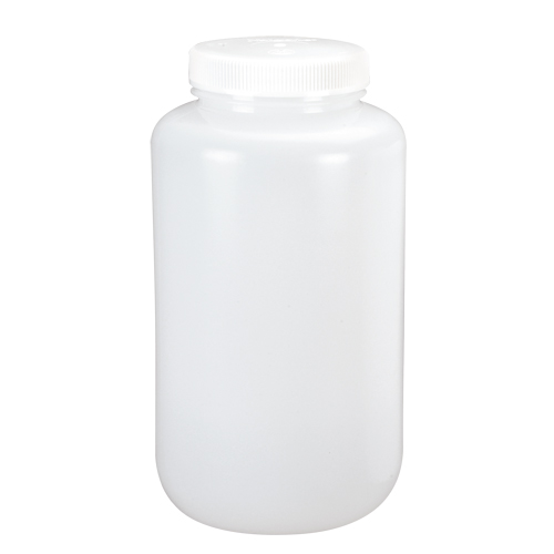 Bouteilles &agrave; large ouverture, Ronde, 1/2 gal., Plastique Equipex