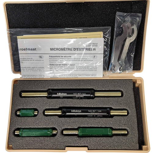 Jeu d'&eacute;talons de r&eacute;glage de goupilles microm&eacute;triques en 5 morceaux Equipex