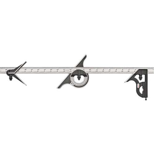 Combination Square , 4 pcs., Steel Equipex