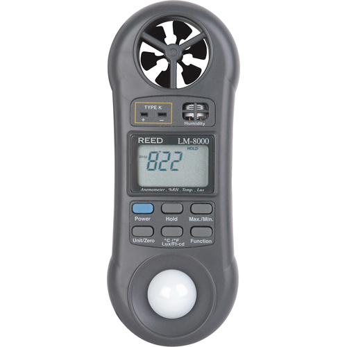 Thermo-an&eacute;mom&egrave;tres, Sans enregistrement des donn&eacute;es, Gamme de v&eacute;locit&eacute; d'air de 0,2 - 30,0 m/sec Equipex