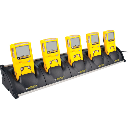 BW GasAlertMicroClip XT Multi-Gas Detectors -Five Unit Cradle Charger Equipex
