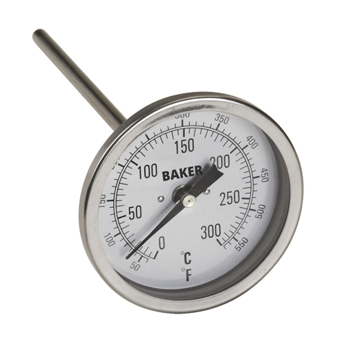 Bi-Metal Thermometers, Contact, Analogue, 50-550°F (0-260°C) Equipex