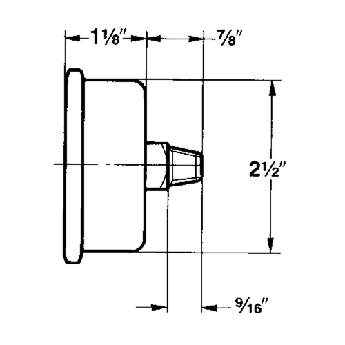 Manom&egrave;tres,  2-1/2", 30" Hg-0" Vac, Fixation inf&eacute;rieure, Analogique rempli de liquide Equipex