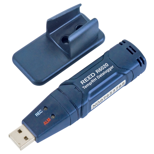 Enregistreur de donn&eacute;es de temp&eacute;rature/humidit&eacute; avec certificat de calibration, -35°C &agrave; 80°C (-31°F &agrave; 176°F) Equipex