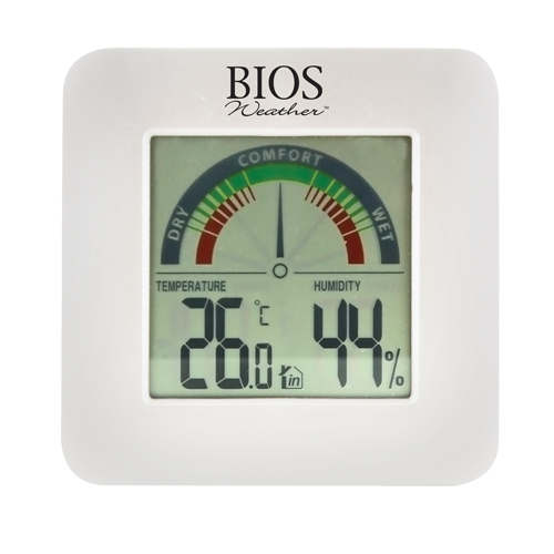 Indoor Hygrometers with BIOS Comfort Scale, Contact, Digital, -58-158°F (-50-70°C) Equipex