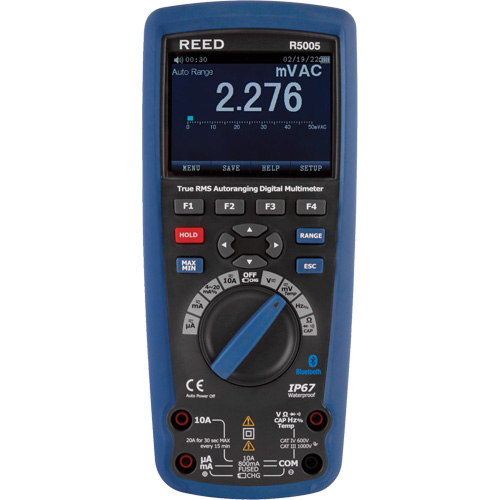 True RMS Industrial Multimeter, AC/DC Voltage, AC/DC Current Equipex