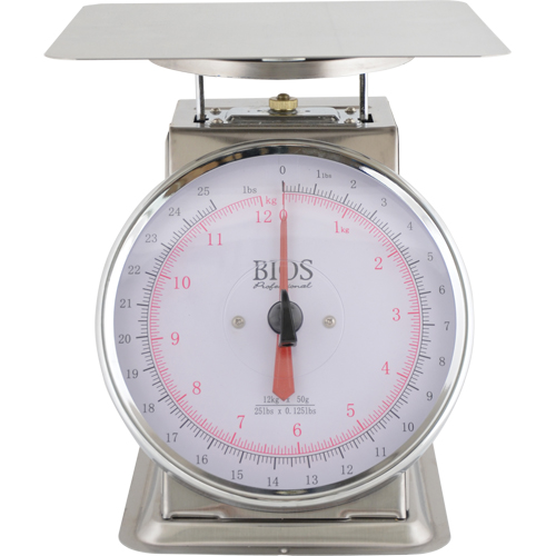 Top Loading Scale, 25 lbs. 12 kg Cap., 0.125 lbs. / 50 g Graduations Equipex