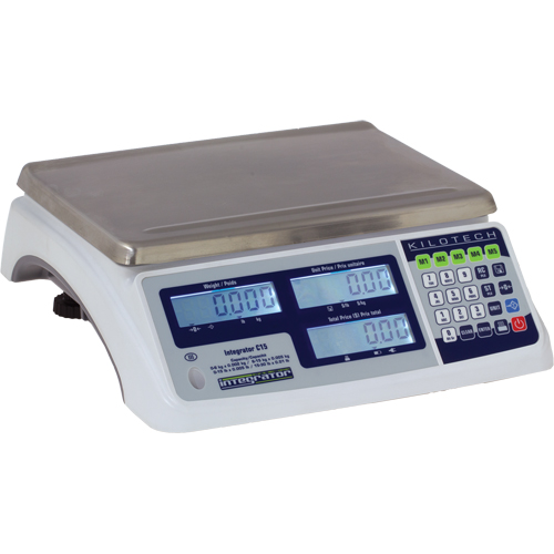 Integrator C30 Price Computing Scale, 60 lbs. / 30 kg. Cap., 0.02 lbs. / 0.005 kg. Graduations Equipex