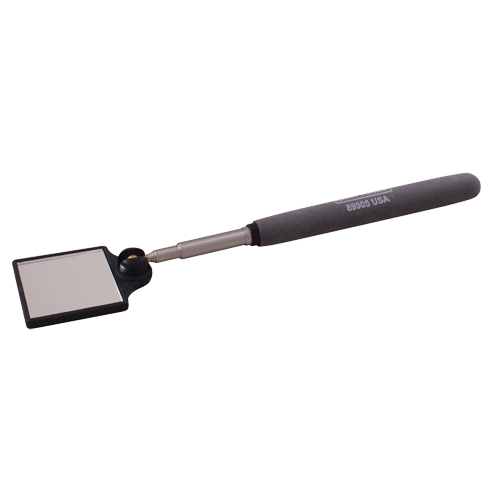 Miroir d'inspection, Carr&eacute;e, 1-3/4" lo x 1-3/4" la, T&eacute;lescopique Equipex