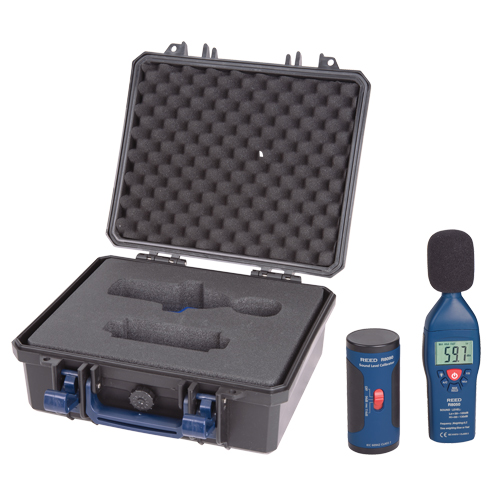 Sound Level Meter and Calibrator Kit, 30 - 130 dB Measuring Range Equipex