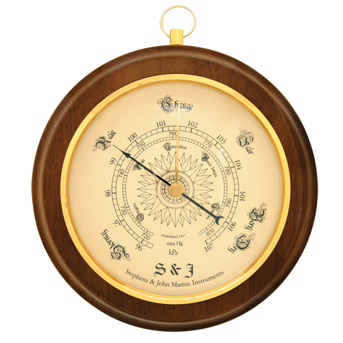 Decorative 8.5" Round Barometer Equipex