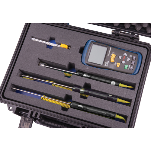 Thermocouple Thermometer Kit, Contact, Digital, -58-2000°F (-50-1300°C) Equipex