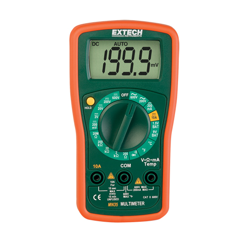 Digital Mini Multimeter, AC/DC Voltage, DC Current Equipex