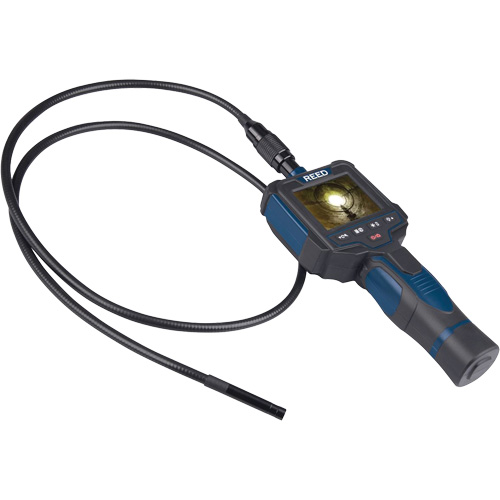 Recordable Borescope Inspection Camera, 2.5" Display, 640 x 480 pixels, 8 mm (0.31") Camera Head Equipex