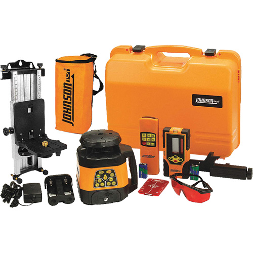 Laser rotatif horizontal et vertical &agrave; nivellement automatique et faisceau rouge, 200' (60 m), 635 N.m Equipex