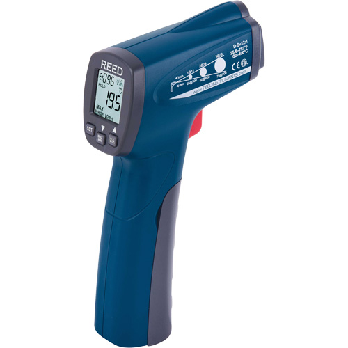 Thermom&egrave;tre &agrave; infrarouge, -25,6°- 752° F ( -32° - 400° C ), 12:1, &eacute;missivit&eacute; Ajustable Equipex