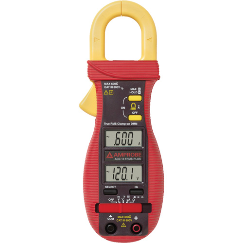 Multim&egrave;tre &agrave; pince avec &eacute;cran double ACD-14-PLUS, Tension c.a./c.c., Courant c.a. Equipex