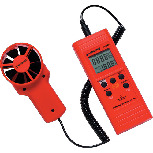 TMA10A Anemometer Thermometer, Not Data Logging, 0.4 - 25 m/sec Air Velocity Range Equipex