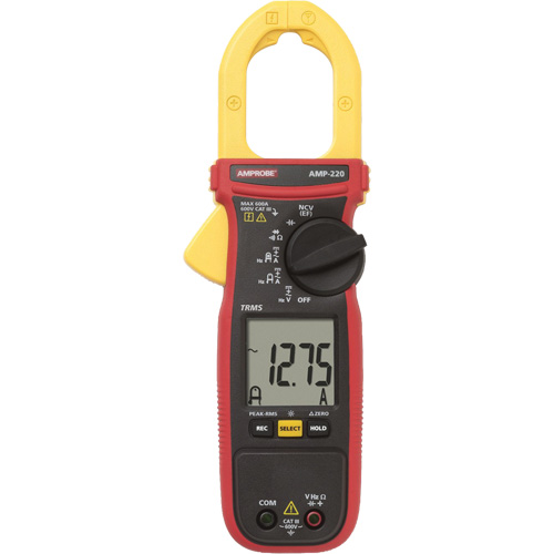 Multim&egrave;tre TRMS avec pince AMP-220, Tension c.a./c.c., Courant c.a./c.c. Equipex
