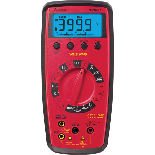 Multim&egrave;tre num&eacute;rique 34XR-A, Tension c.a./c.c., Courant c.a./c.c. Equipex