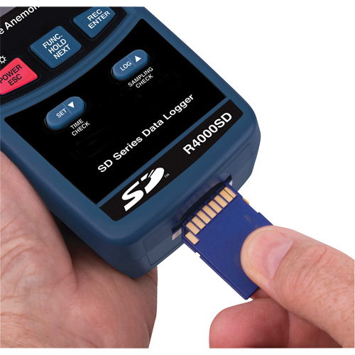 Thermo-Anemometer, Data Logging, 0.4 - 30 m/sec Air Velocity Range Equipex