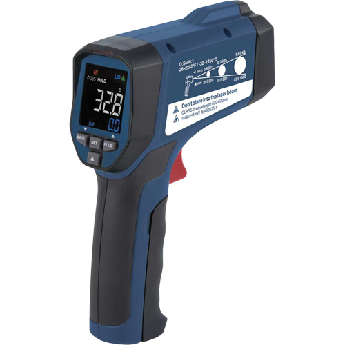 Thermom&egrave;tre &agrave; infrarouge, -26°- 2282° F (-32° - 1250° C), 50:1, &eacute;missivit&eacute; Ajustable Equipex