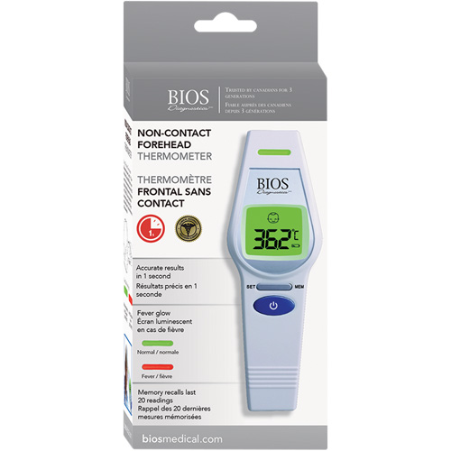 Non-Contact Forehead Thermometer, 0°C - 100.0°C (32.0°F - 212.0°F), Fixed Emmissivity Equipex