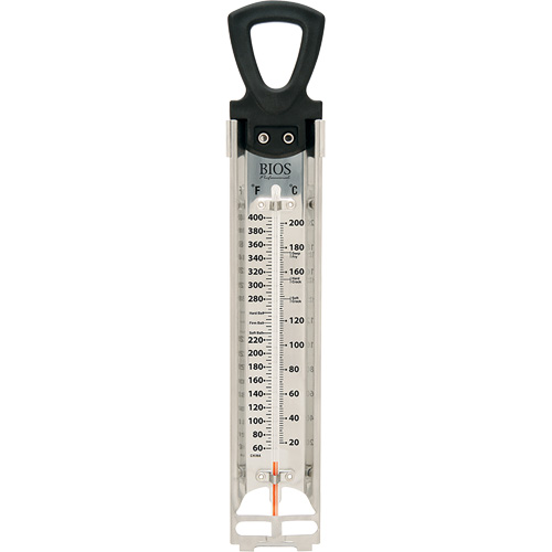 Thermom&egrave;tre &agrave; friture/ bonbons haut de gamme, Contact, Num&eacute;rique, 60-400°F (20-200°C) Equipex