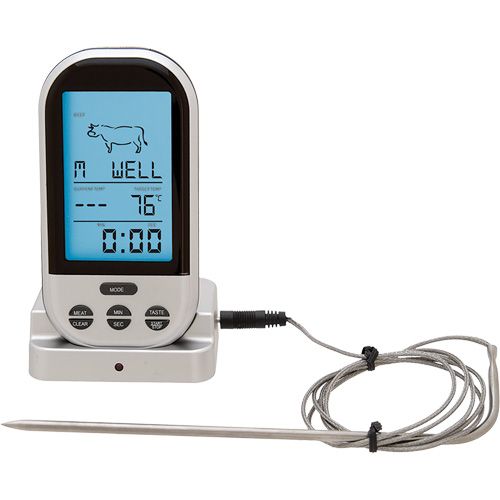 Thermom&egrave;tre &agrave; viande et &agrave; volaille sans fil, Contact, Num&eacute;rique, 32-482°F (0-250°C) Equipex