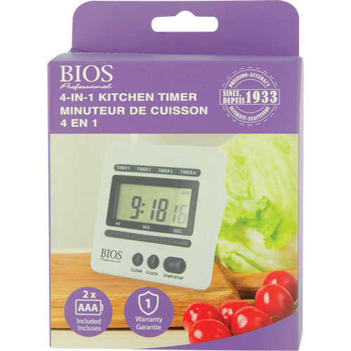 Minuterie de cuisine 4 en 1 Equipex