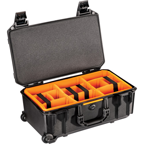 Vault Rolling Case with Padded Dividers, Hard Case Equipex