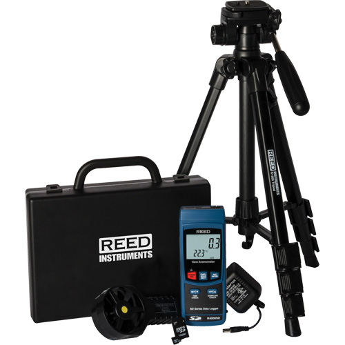 Vane Thermo-Anemometer Kit, Data Logging, 0.4 - 30.0 m/sec Air Velocity Range Equipex