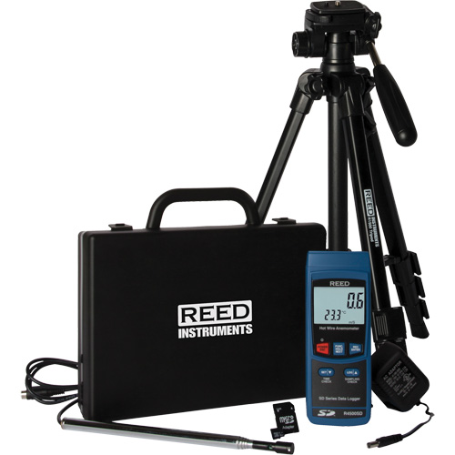 Hot Wire Thermo-Anemometer Kit, Data Logging, 0.4 - 30 m/sec Air Velocity Range Equipex