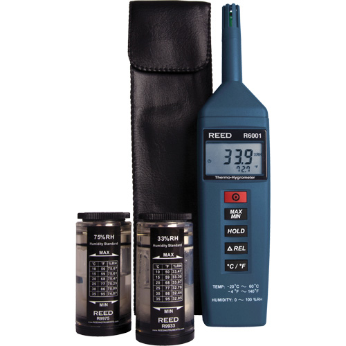 N&eacute;cessaire de thermo-hygrom&egrave;tre, 0,0% - 100% RH, -4°- 140° F (-20° - 60° C) Equipex