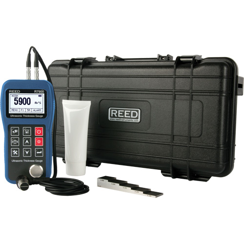 Thickness Gauge Kit, Digital Display, Ultrasound, 0.03" - 15.7" (0.65 mm - 400.0 mm) Range Equipex