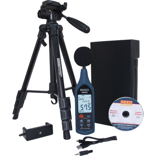 Data Logging Sound Meter with Tripod Kit Equipex
