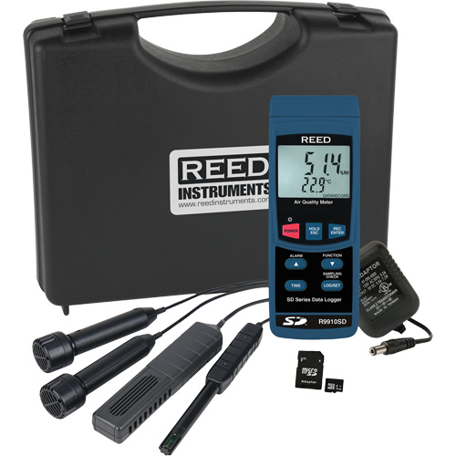Trousse d'analyseur de la qualit&eacute; de l'air int&eacute;rieur avec enregistrement de donn&eacute;es Equipex