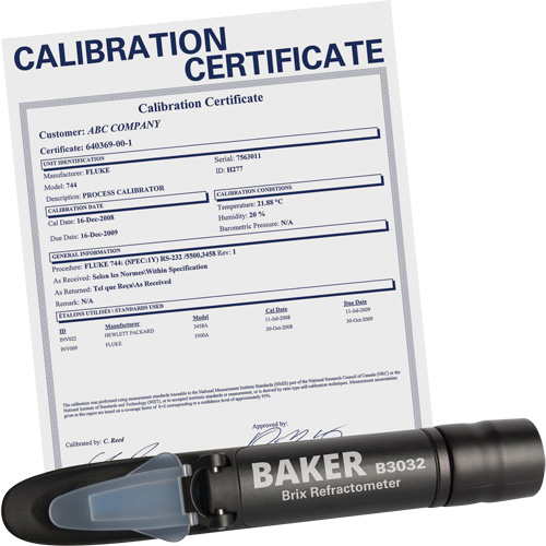 R&eacute;fractom&egrave;tre avec certificat ISO, Analogue (verre-regard)-Num&eacute;rique, Br Equipex