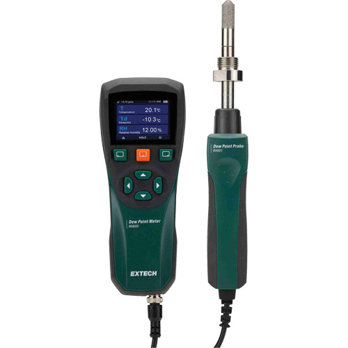 Appareil de mesure du point de ros&eacute;e, Gamme d'humidit&eacute; 0 - 100%, Gamme de temp&eacute;rature 14°- 140° F ( -10° - 60° C ) Equipex
