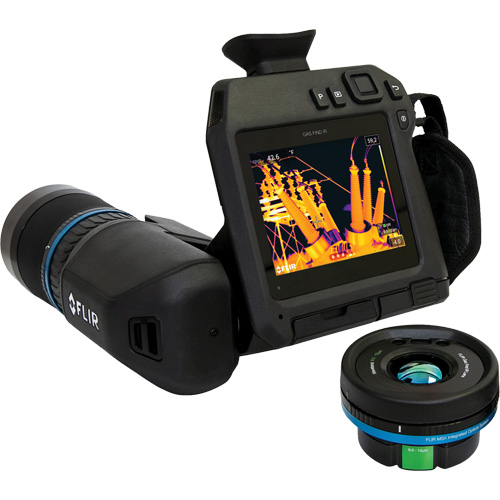 D&eacute;tecteur de gaz GF77 IR avec objectif HR 25°, 320 x 240 pixels, 25 mK Equipex